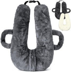 Plzpik Car Pillow for Kids, Removable, Washable Pillowcases and Pillow Inserts(The only Upgrade on the Market),Travel Pillow for Car Sleeping (Darkgray) by Plzpik