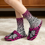 Fuzzy Slipper with Socks for Women Slip On House Slipper and Socks Set Cozy Fuzzy Slippers for Indoor - Image 2