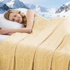 Cooling Blanket Queen Size, 90"x90" Cooling Blankets for Hot Sleepers, Cold Blanket Thin Lightweight Breathable Soft for Couch Bed, Lightweight Blanket Keep Cool for Night Sweats by PENGZHUTECHNOLOGY
