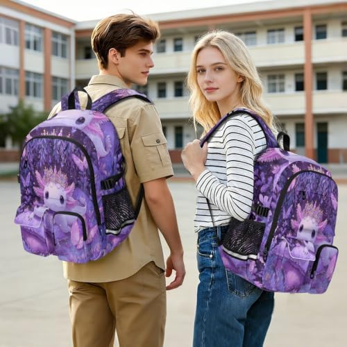 ALAZA Salamander Pillow Crown Pattern Laptops Backpack Travel Bag for Men & Women College School Computer Bag - Image 6