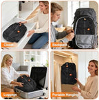 Fantictas Vacuum Travel Bags Kit (2 Pack) - 23L Waterproof & Tear Resistant Travel Compression Bags with Wireless Vacuum Pump for luggage & Backpacks, Space Saving Vacuum Storage Bags - Image 5