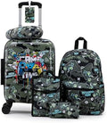 16’’ Kid’s Luggage Set with Spinner Wheels, Hardside with Suitcases,6 Piece by Rosamo
