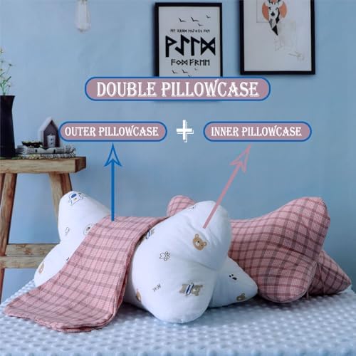 ZHIWEIKJ Bone Neck Pillows Dog Bone Shaped Pillow Cervical Neck Pillow for Camping Sleeping Travel Car Truck Driving Home and Office Rest (Size : A) - Image 5