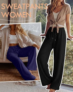 Neer 3 Pack Women's Wide Leg Sweatpants Baggy Pants with Pockets - Image 4