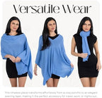Velanio Cashmere Poncho for Women - 100% Mongolian Wrap & Dress Topper - Image 3