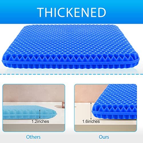 Gel Seat Cushion for Long Sitting, (Thick & Large) Cushion for Wheelchair - Image 5