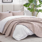 Love's cabin Full Quilt Set, Lightweight Bedspread Comforter, Burlwood - Image 2