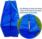 1-Pack 66 Gallon Heavy Duty Storage Bags, Extra Large Zippered Duffle Totes for Moving, Travel, Bedding & Christmas Tree(Blue,2 Pack) - Image 5