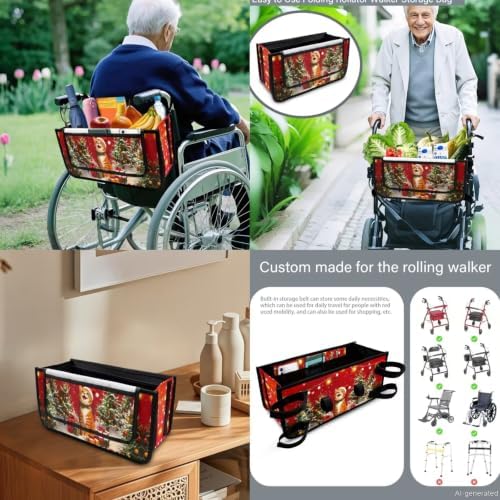 LedBack Christmas Cat Walker Accessories for Seniors Walker Seat Cover - Image 5