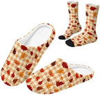 House Slippers for Women Washable Closed Toe with Cute Socks by Unknown