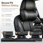Universal Memory Foam Car Headrest Neck Pillow (Black,2) - Image 6