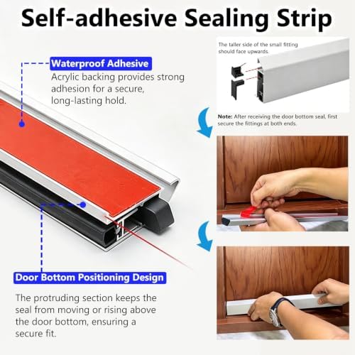 Hotel Room Door Sweep Seal, Automatic Lowering Privacy Light Control - Image 4