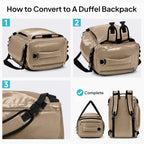TOPEAST 30L Travel Duffel Backpack, 3-in-1 Convertible Duffle Bag - Image 4