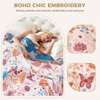 LUTBM Boho Throw Blanket for Couch 50"x60", Cotton Decorative Bed Throw - Image 4