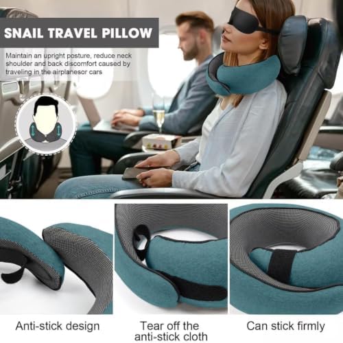 WEERSHUN Travel Pillows for Airplanes,2026 New Travel Pillow,Travel Neck Pillow Airplane Memory Foam Travel Pillow Neck Pillow for Traveling Suitable for Airplanes,Offices and Cars - Image 3