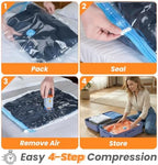 15-Pack Travel Vacuum Bags with Rechargeable Pump, 3 Sizes for Luggage - Image 6