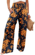 Angerella Womens Elastic High Waisted Palazzo Pants Casual Wide Leg Long Lounge Pant Trousers with Pocket by Angerella
