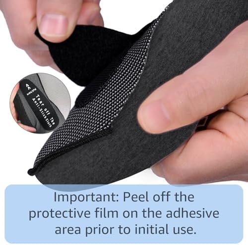 Neck Travel Pillows for Airplanes Memory Foam Neck Comfort Pillow Compact Ergonomic Design Sleeping Essentials for Long Flights Car Rides and Home Use (Black) - Image 5