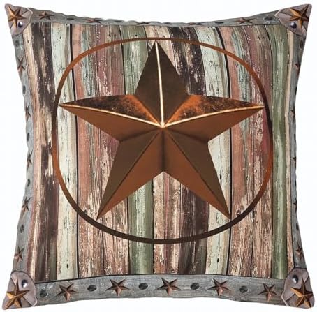 Feelyou Star Pattern Throw Pillow Covers Decorative Soft 16" x 16" Inches - Image 3