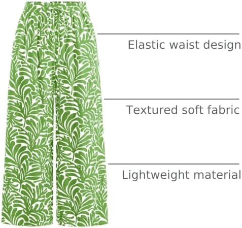 PRETTYGARDEN Womens Pants Elastic Waist Striped Lightweight Palazzo Pant - Image 4