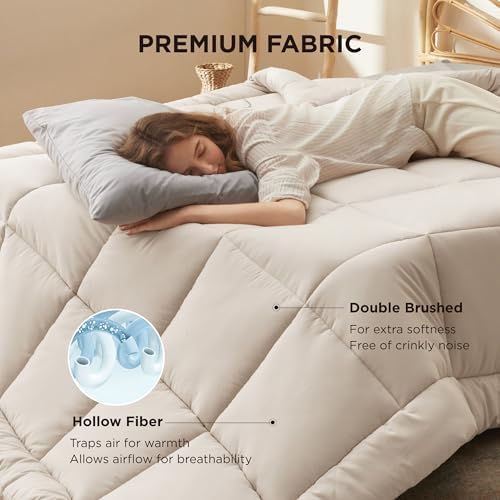 Bedsure Comforter Duvet Insert, Quilted Bedding Blanket, Oeko-TEX - Image 3