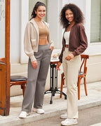 G4Free Yoga Pants for Women Wide Leg Pants with Pockets High Waisted - Image 2