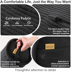 Cuddle Pillow – Corduroy Long Body Pillow for Adults, Cozy Bolster Pillow for Bed, Soft & Supportive for Relaxing Sleep,59 x 7.87 Inches,Lamp Black - Image 4