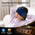 LOVE EYE Sleep Headphones Bluetooth 5.4 Sleeping Eye Mask Wireless Music Earphones with HD Speakers for Side Sleepers Total Blackout Cotton Mask for Travel, Home, Office, Unique Gifts - Image 7