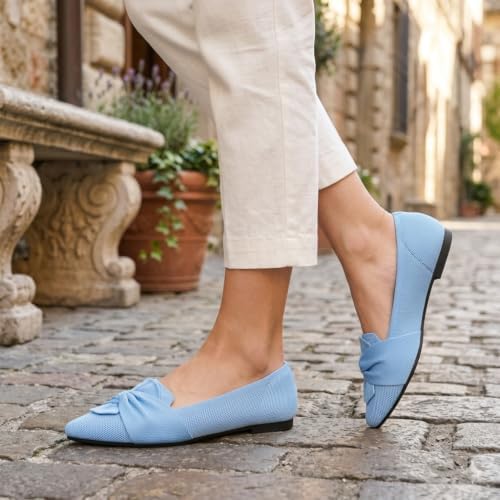 HIULYCENCE Flats for Women Pointed Toe Ballet Flats - Image 7
