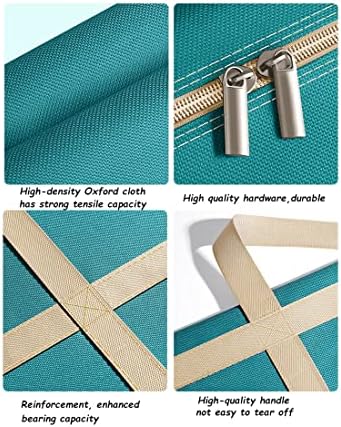 LUXUCURE Large Capacity Storage Bag Folding Luggage Organizer Bag Thickening Oxford Cloth Travel Duffel Bags,Sturdy Moving House Storage Bag (Color : Black, Size : 150L) - Image 4