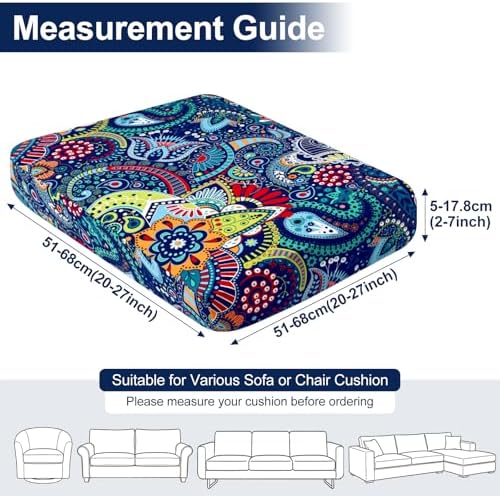 Smiry Waterproof Patio Cushion Covers, Stretch Outdoor Furniture Covers - Image 6