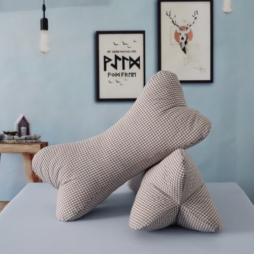 ZHIWEIKJ Bone Neck Pillows Dog Bone Shaped Pillow Cervical Neck Pillow for Camping Sleeping Travel Car Truck Driving Home and Office Rest (Size : B) - Image 2