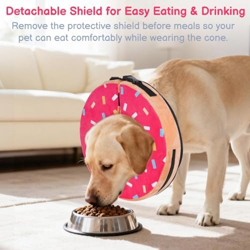 Dog Cone, No-Inflation Sponge Donut Collar for Dogs After Surgery - Image 4