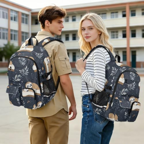 ALAZA Cute Sloth Sleeping on A Pillow Laptops Backpack Travel Bag for Men & Women College School Computer Bag - Image 6