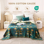 LUTBM Boho Throw Blanket for Bed 60"x80", 100% Cotton Cozy Couch Blankets - Image 2