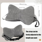 AceOrbit Dog Bone Neck Pillow Travel with Removable Cover,Gray - Image 2