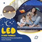 Full Bed Tent Canopy, Space Indoor Toddler Bed Tent for Kids - Image 3