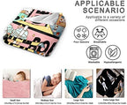 Anime Throw Blanket, Anime Gifts for Girls, Kawaii Ramen Sketching Decor - Image 6