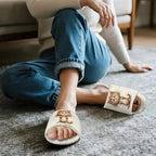 Jeiento Animal Cat Pattern Slippers for Women Lady Open Toe Slippers Soft Cushion Slip Resistant Spa Slipper for Hotel,Cozy Home Shoes - Image 2