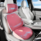 FLORICH Car Seat Cushion & Lumbar Support Pillow & Car Neck Pillow, Ergonomic Memory Foam Driving Seat Cushion for Back & Sciatica Pain Relief, Non-Slip Washable Cushion for Car, Driver, Office-Pink by FLORICH