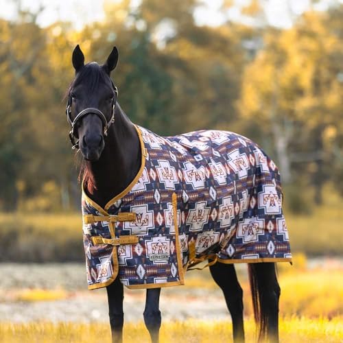 Jeffers 1200D Standard Neck Turnout Blanket, 240G, 69" - Thunderbird by Jeffers