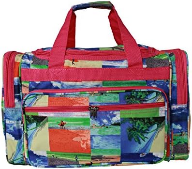 World Traveler Feel Good Prints 19-inch Duffel Bag, Surf, One Size (81T19-191) by WorldTraveler