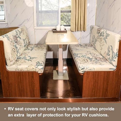 Eco-Ancheng RV Dinette Cushion Covers Seat Covers Camper Cushions Slipcover - Image 5