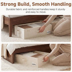 StorageWorks 5 Inch Low Profile Under Bed Storage Containers with Clear Lid - Image 4
