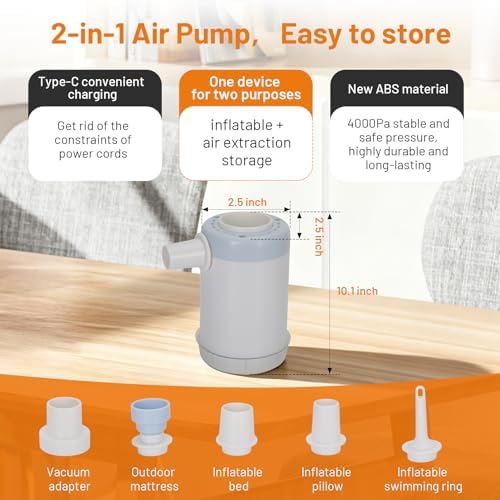 2-Pack Vacuum Compression Travel Bag with Pump - Image 7