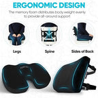 FORTEM Seat Cushion & Lumbar Support for Office Chair, Wheelchair, Car - Image 6