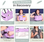 MOYOAMA Post Mastectomy Pillow – 4pc Protective Set with Gel Pack, Seatbelt Cushion, & Shower Lanyard– After Double Mastectomy Pillow Post Surgery Recovery Must Haves, Lumpectomy Recovery Supplies Kit - Image 3