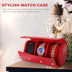 Cabilock Leather Watch Travel Case Individual Compartments and Full Cover - Image 5