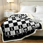 Sleepwish Throw Blanket, Black White Lightweight, Twin - Image 2