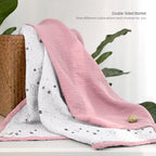 lulumoon Muslin Baby Blanket for Girls: Soft Lightweight Toddler Blanket - Image 3